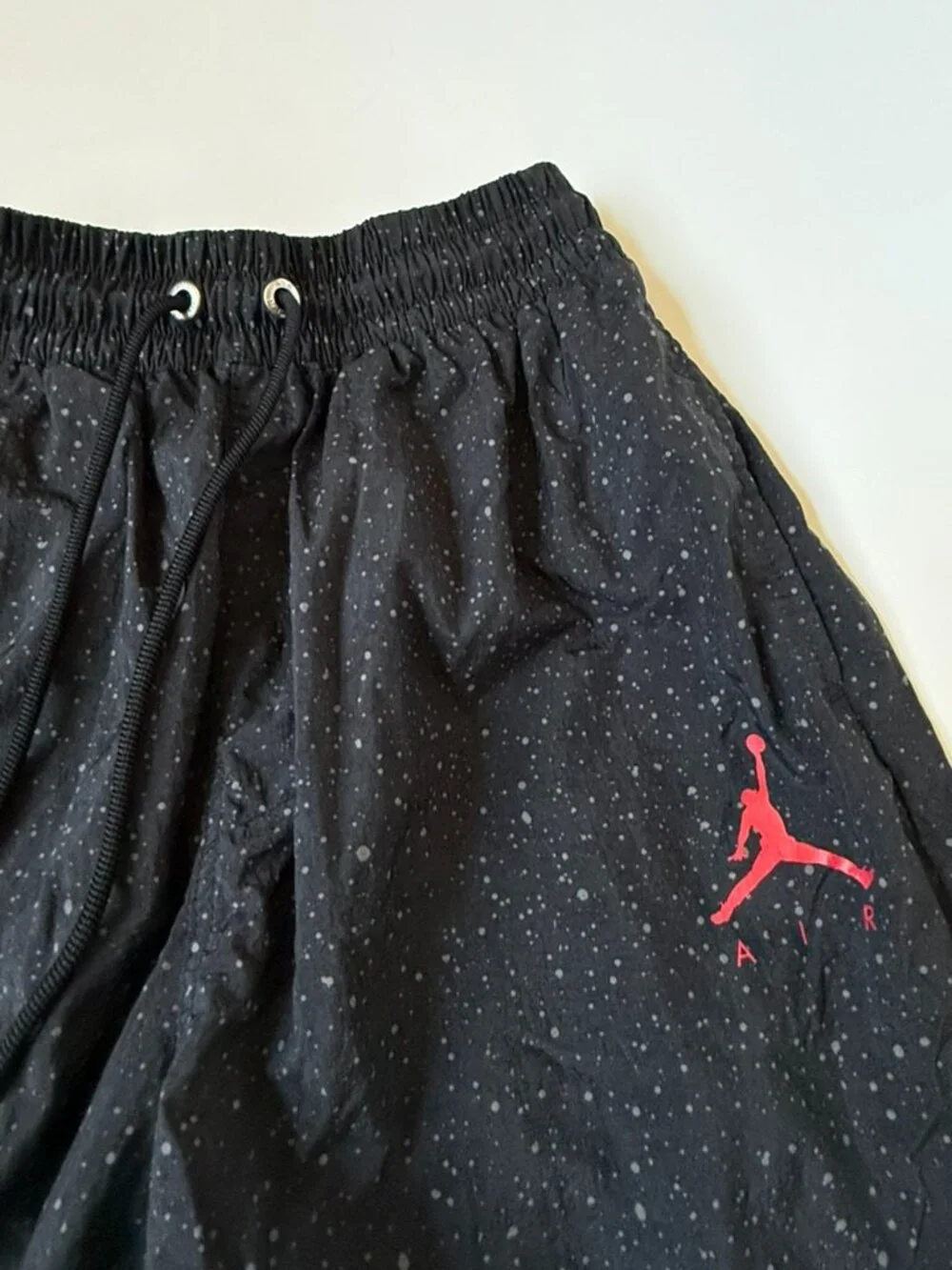 Air Jordan Men S Poolside Set Tank Top Cement Red Black Swim Short CJ0911 CI9133